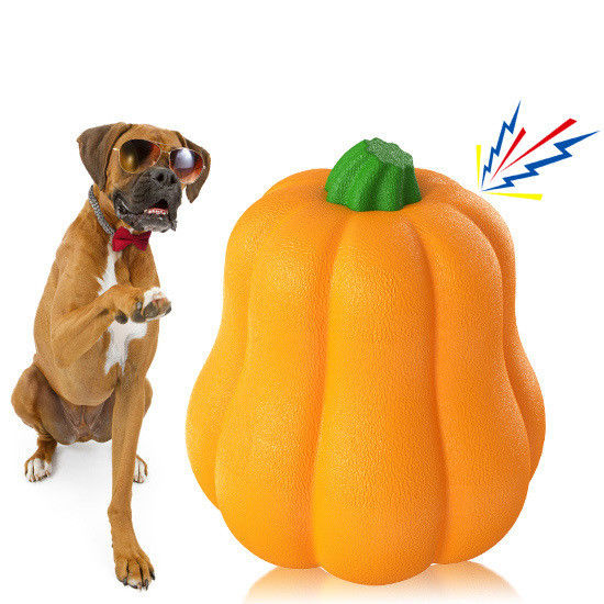 TPR Pumpkin Ball Shake fa ridacchiare Interattivo giocattolo per cani per allevamento e addestramento
