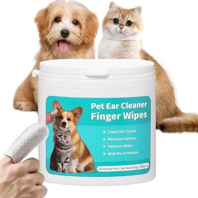 Servizi di pulizia delle orecchie per animali domestici senza profumo per pulizia efficace ed ecologica