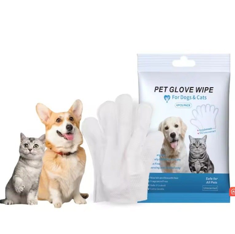 9.6in*12.6in Guanti per la cura degli animali per la vita quotidiana Eco-friendly e usa e getta